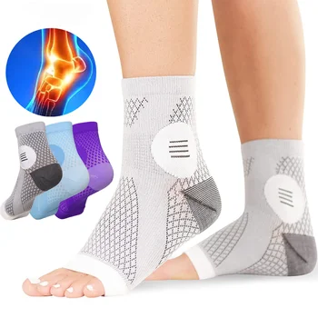 1 par Čarapa Za Fiksiranje gležanj, Kompresije Rukava Za Žene, Zavoj Za Podršku gležanj, Neuropatija, Umirujuće Čarape, Zaštita gležanj