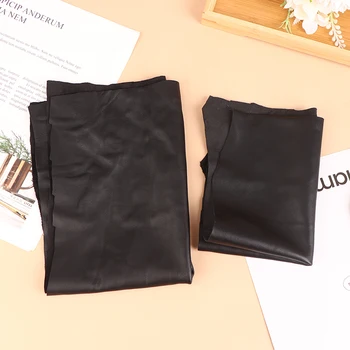 Crna boja meke prirodne kože Tkanine komad Komad prirodne kozje kože za šivanje Kožni materijal debljine 0,6 mm