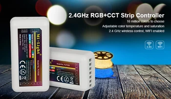 Mi Light FUT039 Wireless 2.4 G 4-Zone RF Bežični RGB + CCT Led Kontroler-prekidač za Kratka svjetla za Fleksibilne Led Traka 5050 RGB RGBW RGBCW