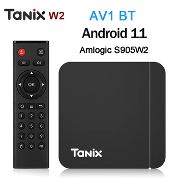 Originalni Tanix W2 Android 11 TV Box Amlogic S905W2 2G/16G AV1 BT TVBOX 2,4 G i 5G Wifi Dual 4K HD pojedinca ili kućanstva 4G/64G media player